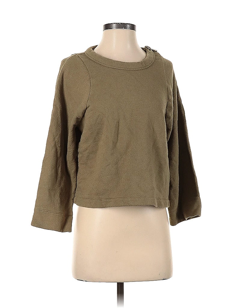 Madewell 100% Cotton Tan Green Sweatshirt Size XXS - photo 1