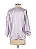 St. John Silver Short Sleeve Blouse Size S - photo 2