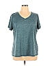 Ideology 100% Polyester Teal Short Sleeve T-Shirt Size 1X (Plus) - photo 1