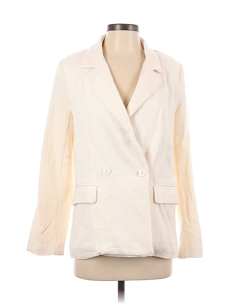 Forever 21 100% Cotton Ivory Blazer Size S - 54% off | ThredUp