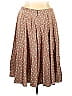 Eva Mendes by New York & Company 100% Polyester Floral Tan Brown Casual Skirt Size 16 - photo 2