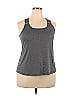 Athletic Works 100% Polyester Gray Black Active Tank Size XXL - photo 1