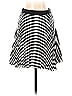 Etienne Deroeux 100% Silk Houndstooth Checkered-gingham Grid Chevron-herringbone Graphic Stripes Zebra Print Chevron Black Silk Skirt Size 34 (EU) - photo 1