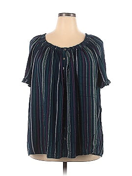 Terra & Sky Short Sleeve Blouse (view 1)