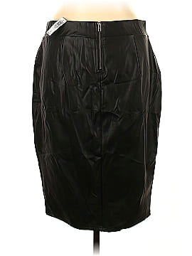 Studio Faux Leather Skirt (view 2)