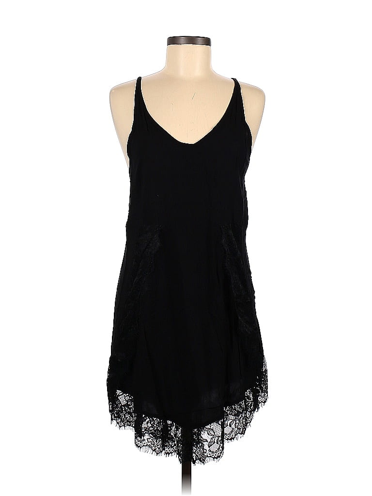 Intimately by Free People 100% Rayon Solid Black Casual Dress Size M - photo 1