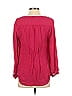 Joie 100% Silk Burgundy Pink Long Sleeve Silk Top Size S - photo 2