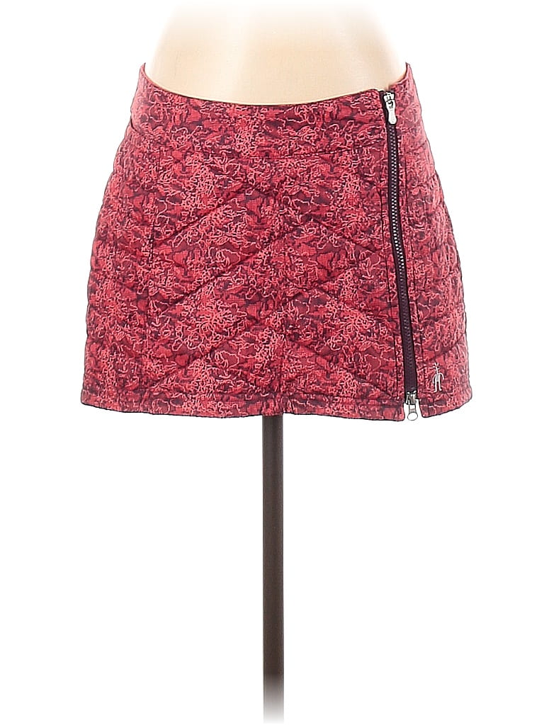 Smartwool 100% Polyester Tweed Red Casual Skirt Size S - photo 1