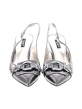 Dolce & Gabbana Silver Slingback Heels (view 2)