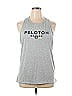 Peloton Graphic Gray Sleeveless T-Shirt Size XL - photo 1