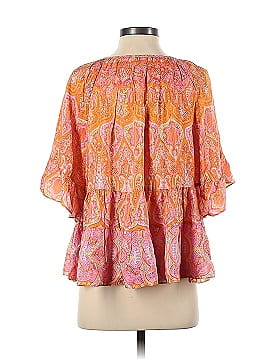 Calypso St. Barth Long Sleeve Silk Top (view 2)