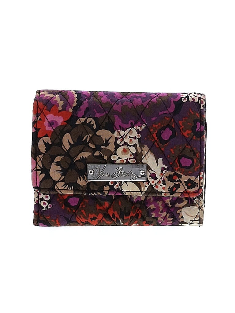 Vera Bradley Floral Multi Color Purple Wallet One Size - photo 1
