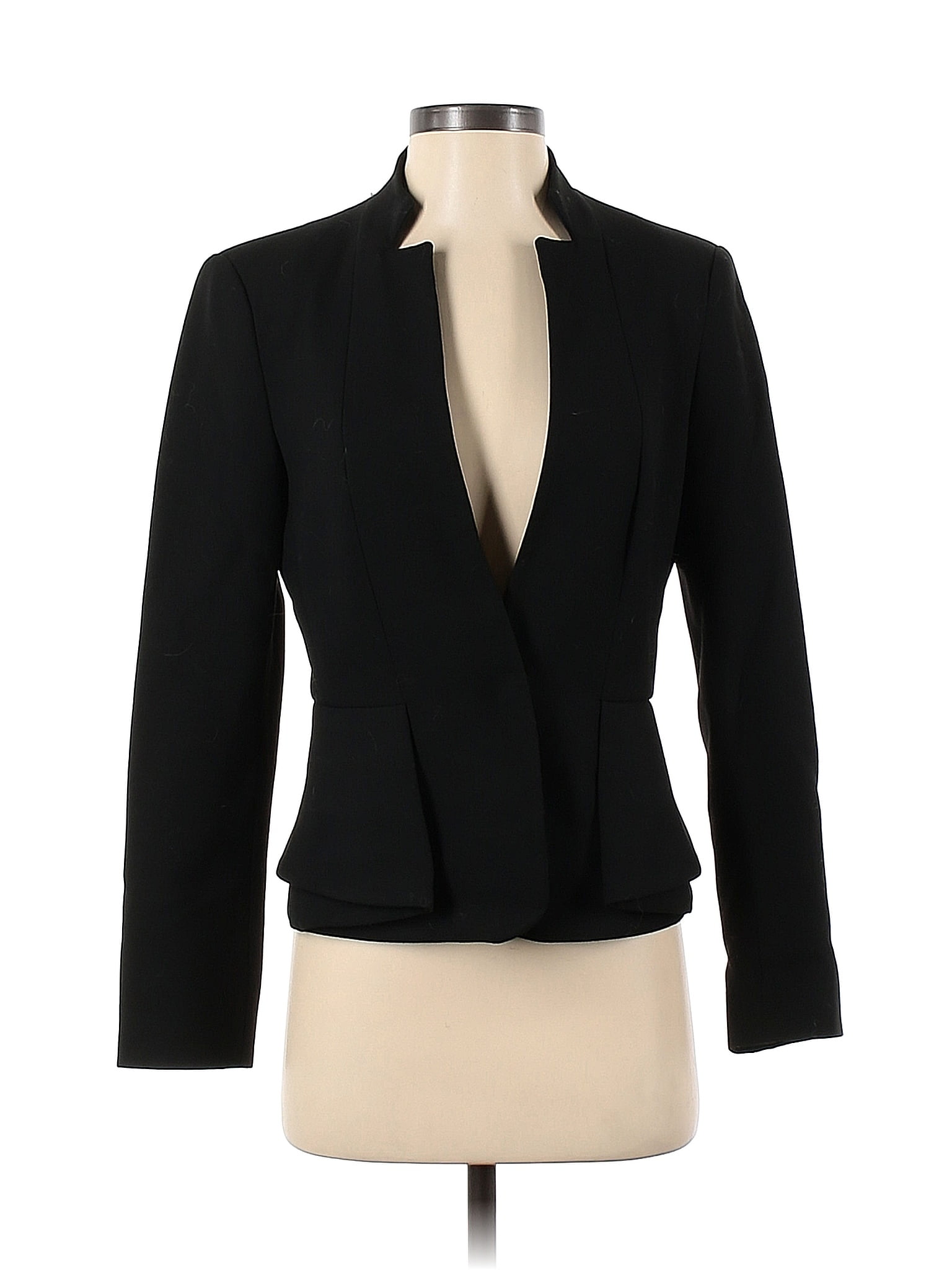 Zara Basic Solid Black Blazer Size S 62 off thredUP