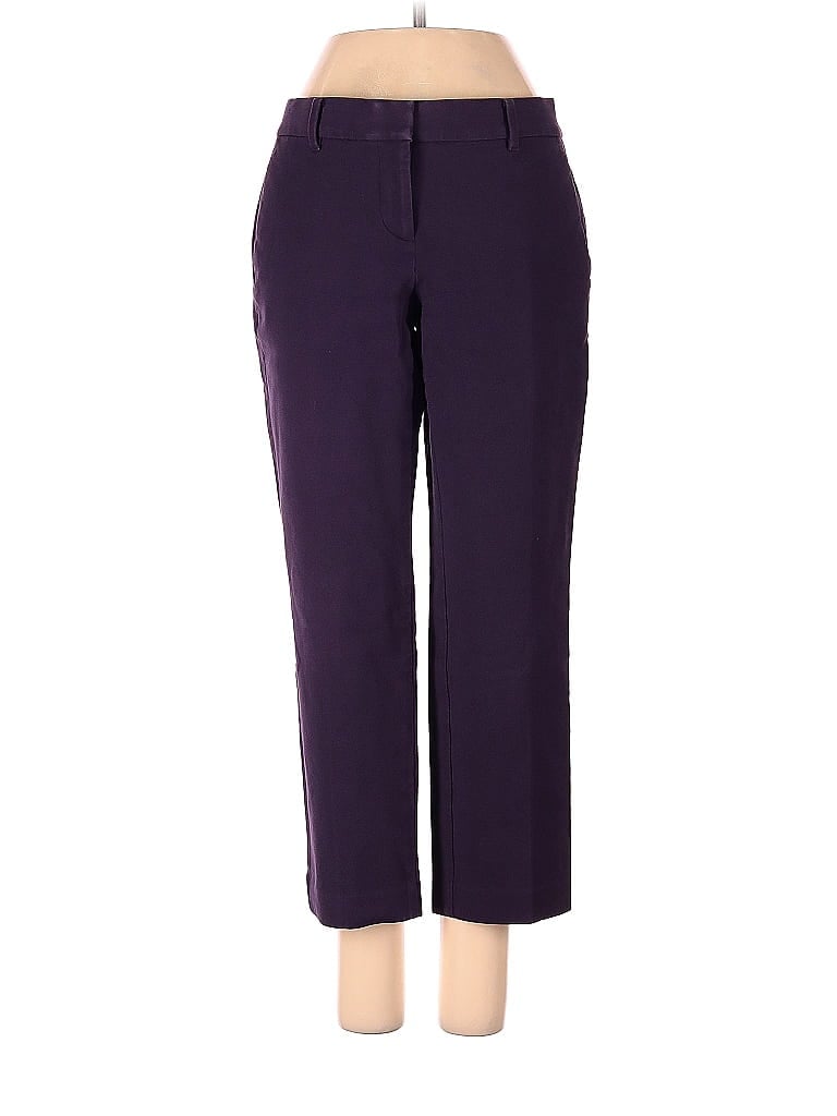 Ann Taylor Solid Purple Khakis Size 00 (Petite) - photo 1