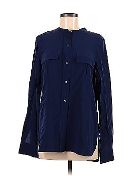 Vince. Long Sleeve Silk Top (view 1)