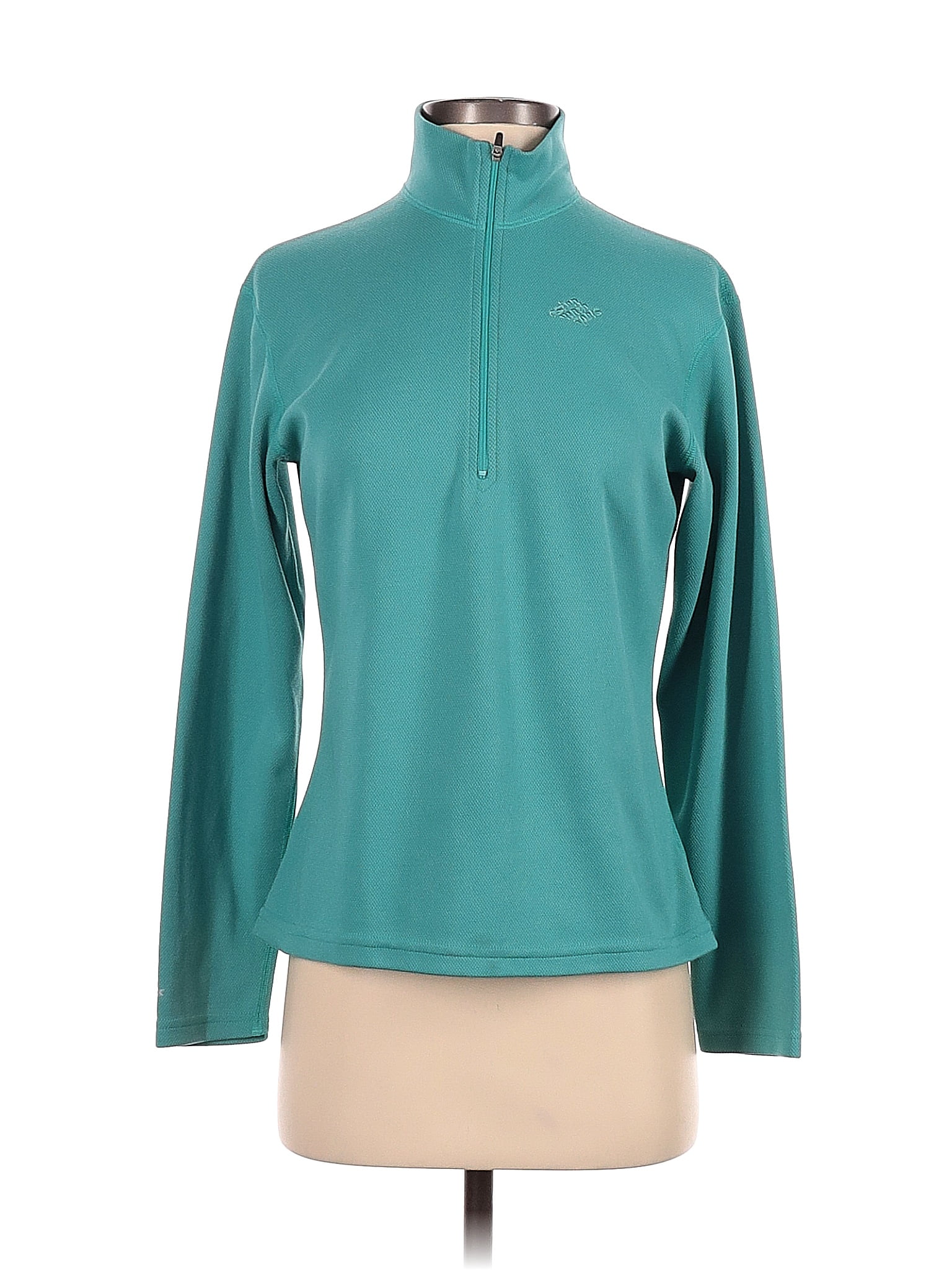 Eastern Mountain Sports 100% Polyester Solid Teal Fleece Size S - 82%