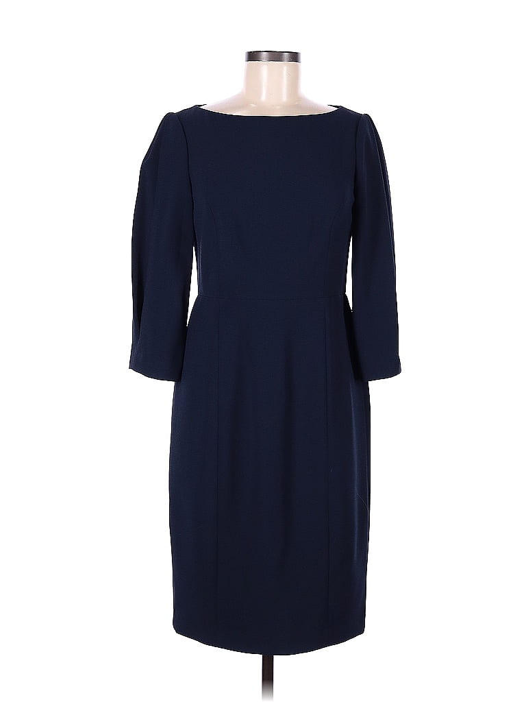 Eliza J Solid Navy Blue Casual Dress Size 8 - 73% off | thredUP