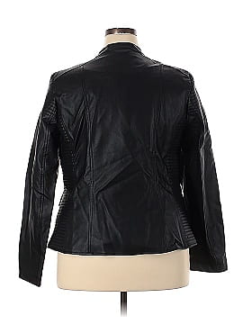 City Chic Faux Leather Jacket (view 2)