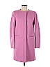 United Colors Of Benetton 100% Polyester Solid Pink Trenchcoat Size 6 - photo 1