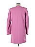 United Colors Of Benetton 100% Polyester Solid Pink Trenchcoat Size 6 - photo 2