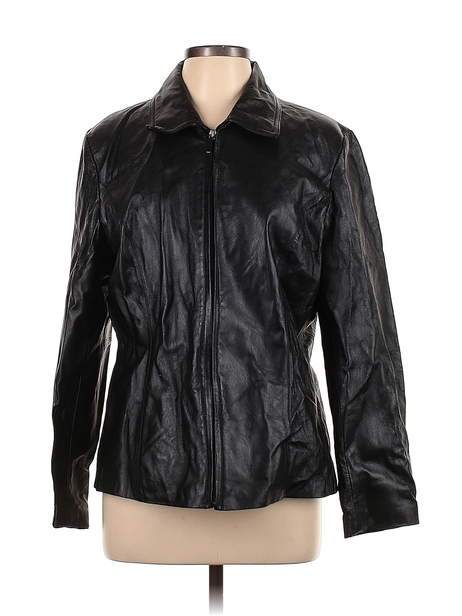 a.n.a Faux Leather Motorcycle Jacket, Color: Black - JCPenney