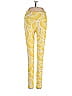 Noli Floral Motif Baroque Print Graphic Yellow Active Pants Size XS - photo 1
