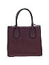 MICHAEL Michael Kors 100% Leather Solid Maroon Purple Leather Satchel One Size - photo 2