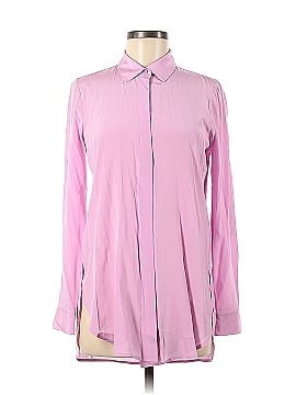 DKNY Long Sleeve Silk Top (view 1)