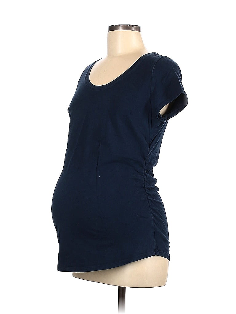 Liz Lange Maternity 100% Cotton Blue Short Sleeve T-Shirt Size M (Maternity) - photo 1