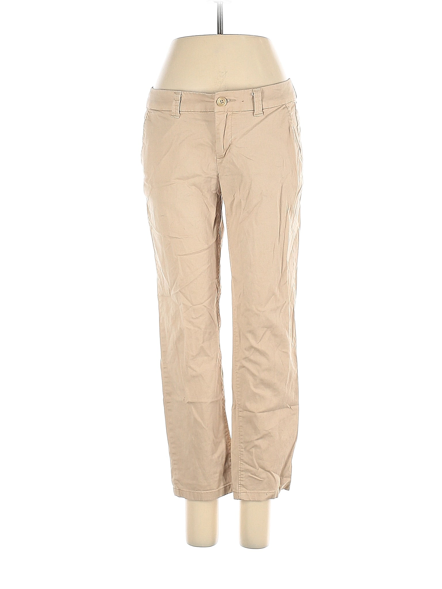 JCPenney Solid Tan Khakis Size 4 60 off thredUP