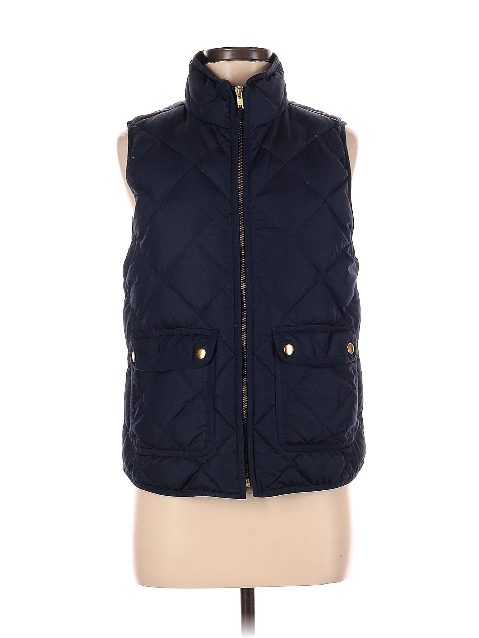 J.Crew 100% Polyester Blue Vest Size 8 - 70% off | ThredUp