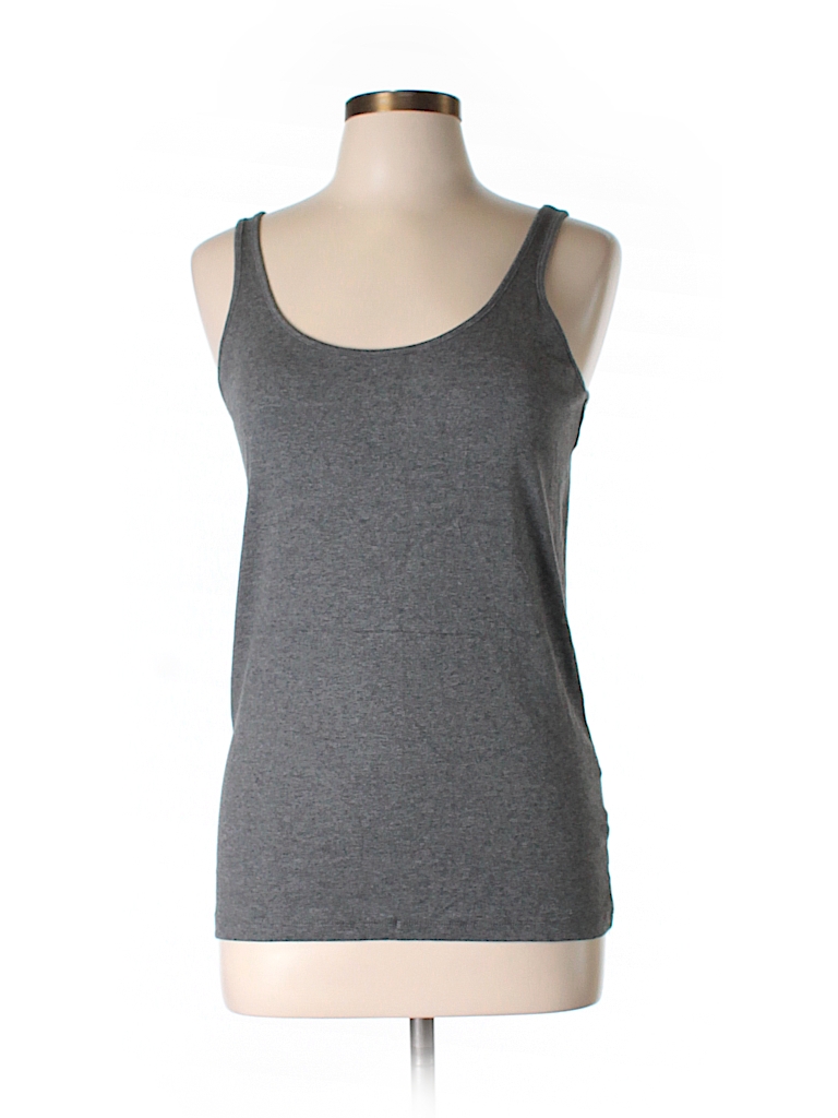 Lands' End Solid Gray Tank Top Size XL - 72% off | thredUP