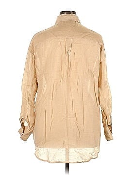 TAN + LINES Long Sleeve Blouse (view 2)
