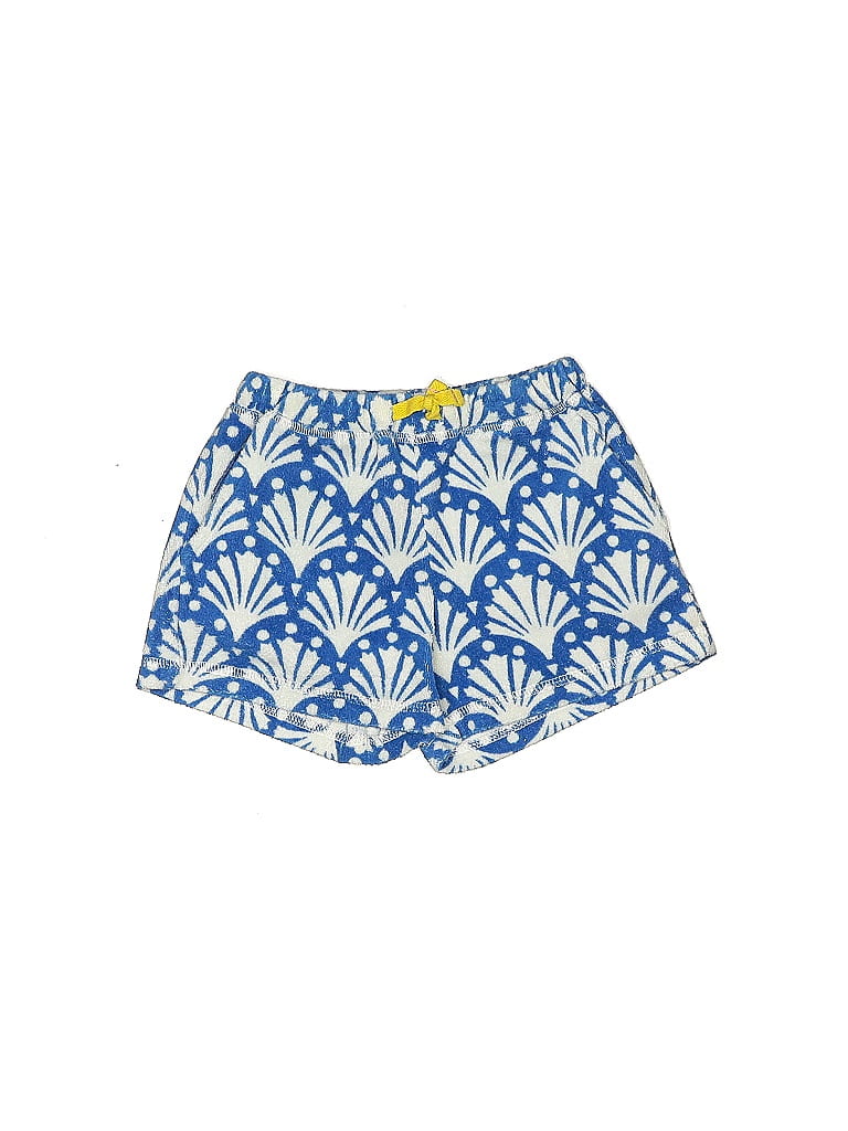 Mini Boden Floral Motif Damask Batik Tropical Blue Shorts Size 6 - photo 1