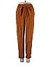 Pull&Bear Solid Brown Casual Pants Size M - photo 1