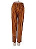 Pull&Bear Solid Brown Casual Pants Size M - photo 2