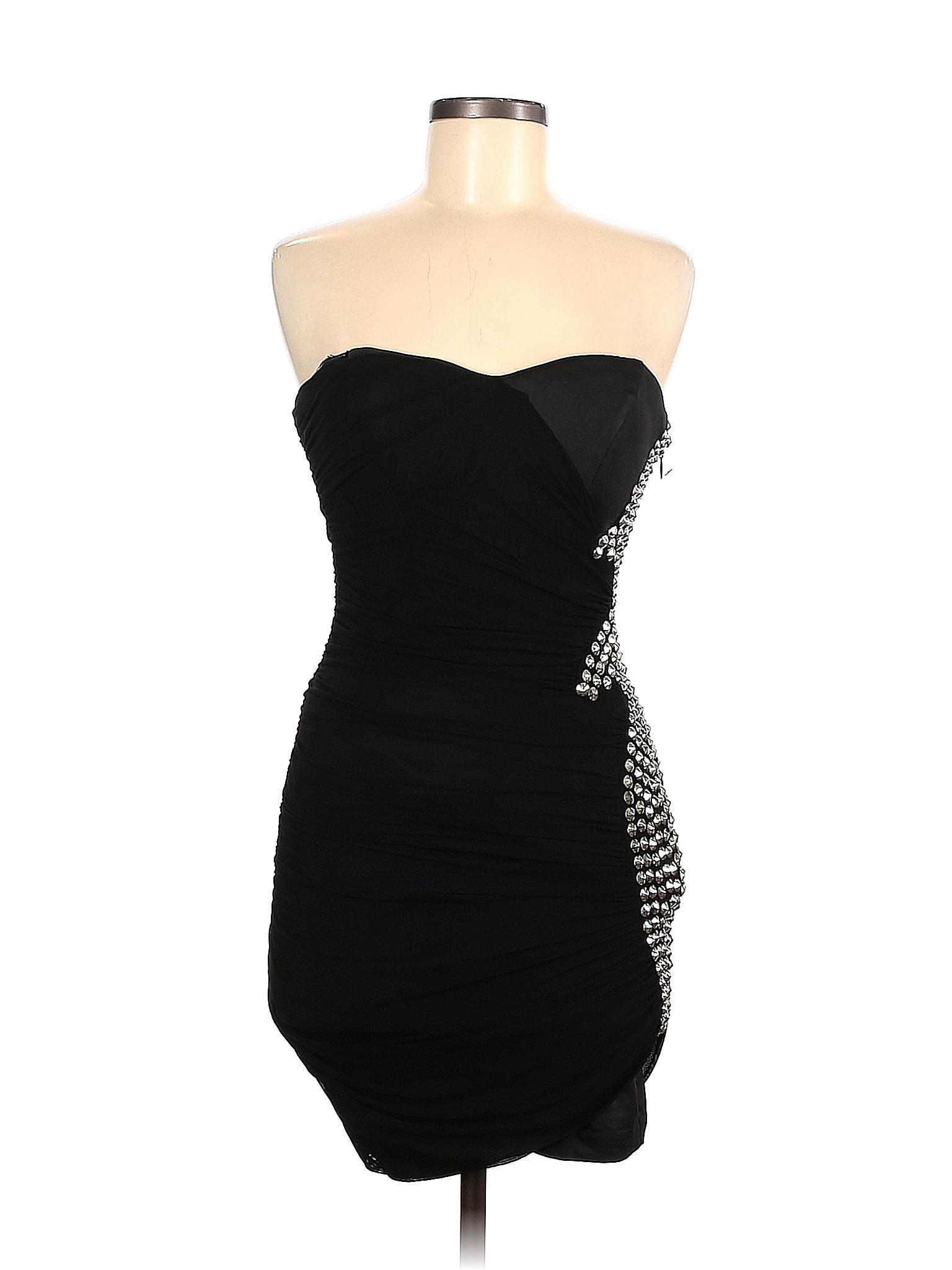 Robe De Soirée Bebe Femme - Noire - Taille 4 - Col Haltère - Sans Manches - Neuve