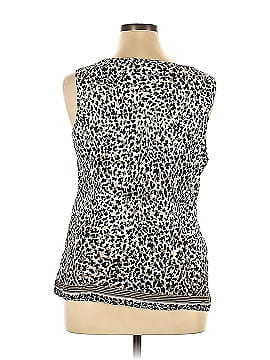 Alfani Sleeveless Silk Top (view 2)