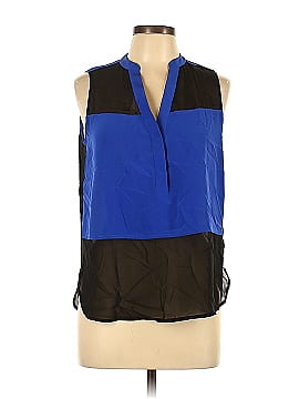 Intermix Sleeveless Silk Top (view 1)