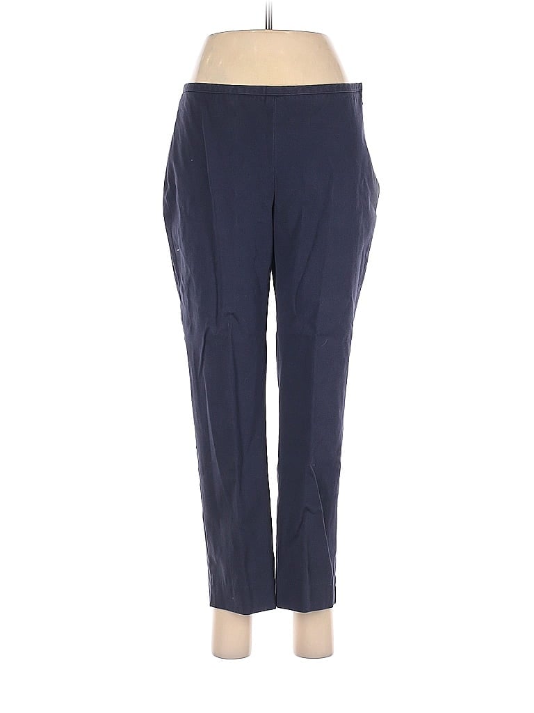 J. McLaughlin Solid Blue Casual Pants Size 8 - photo 1