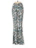 Nasty Gal Inc. Paisley Floral Blue Green Casual Pants Size 4 - photo 1