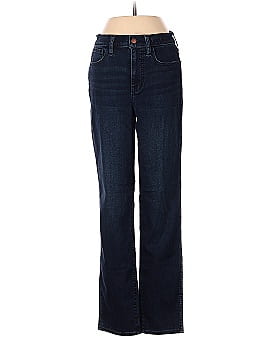 Madewell High-Rise Slim Straight Jeans in Larchley Wash: TENCEL&trade; Denim Edition (view 1)