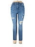 Celebrity Pink Tortoise Hearts Stars Graphic Blue Jeans Size 11 - photo 1