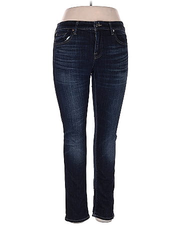 Lucky Brand 100% Cotton Solid Blue Jeans 33 Waist - 59% off