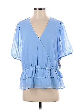 Bar III Short Sleeve Blouse (view 1)