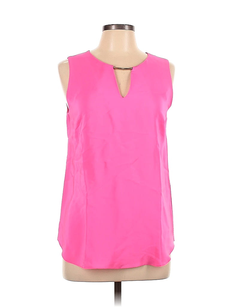 Amanda Uprichard 100% Silk Pink Sleeveless Silk Top Size L - 84% off ...