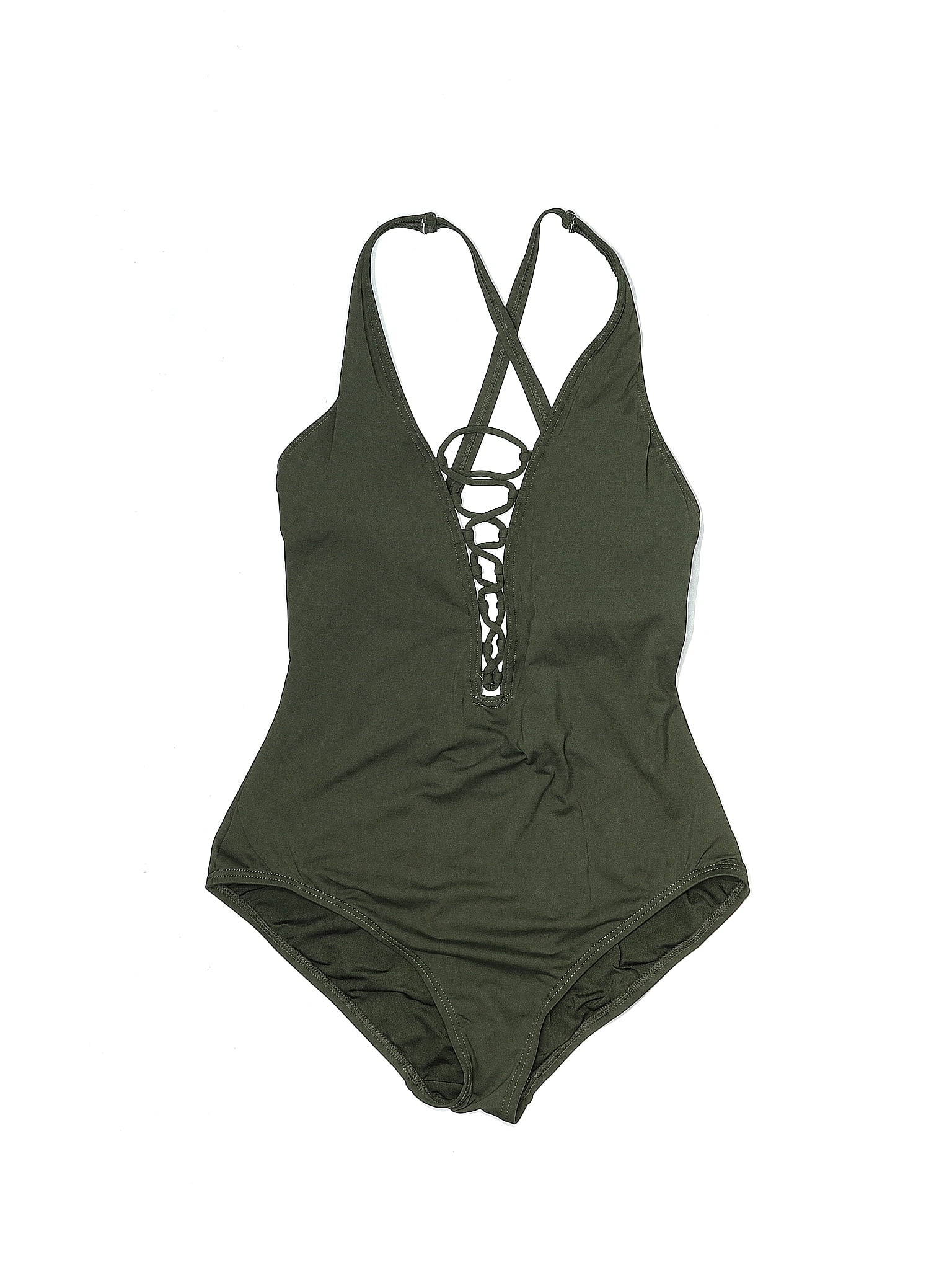 Michael Michael Kors Green One Piece Swimsuit Size 8 67 Off Thredup