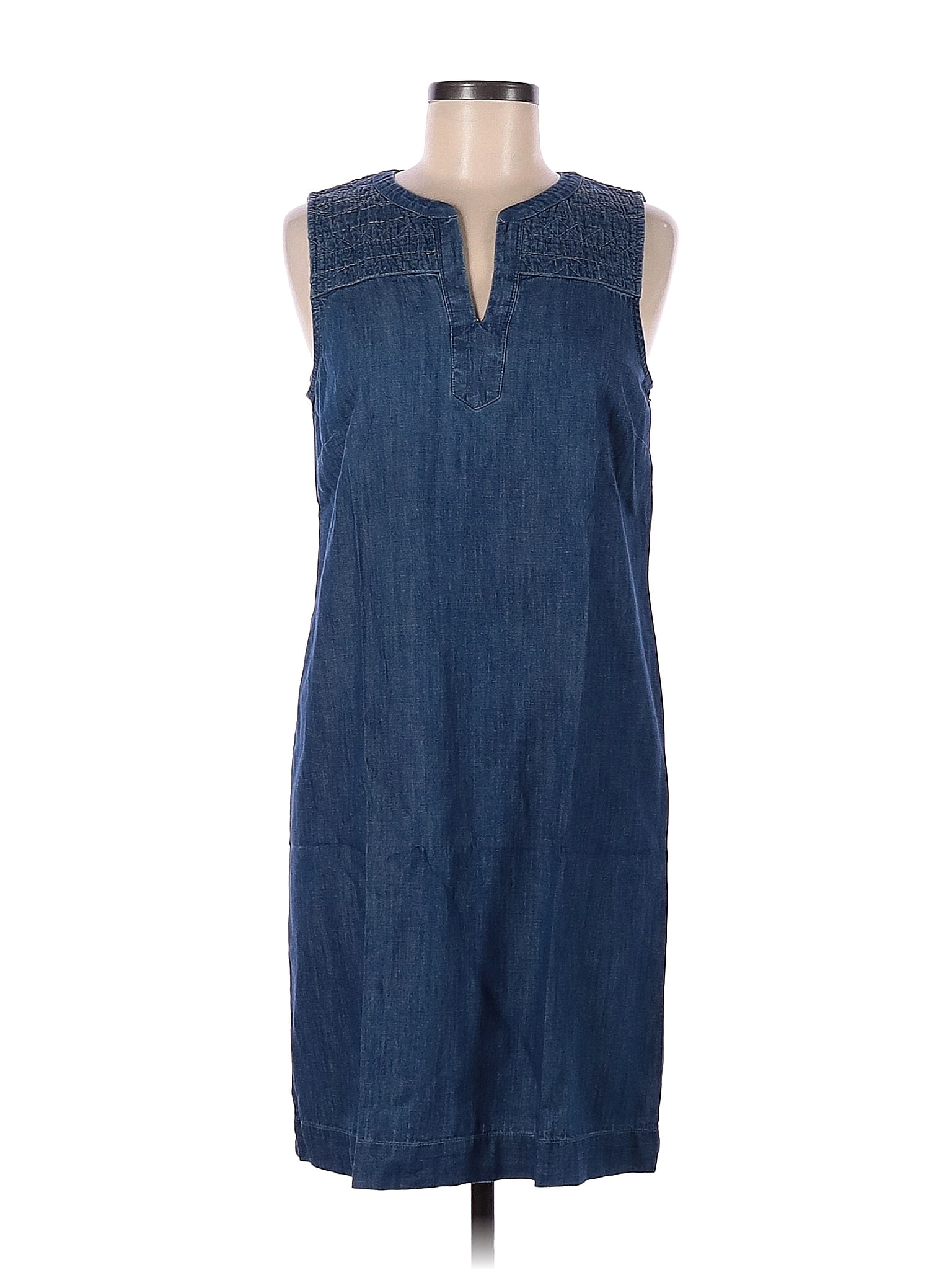 Talbots 100% Cotton Blue Casual Dress Size 8 (Petite) - 79% off | thredUP