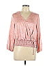 Candie's Pink Long Sleeve Blouse Size L - photo 1