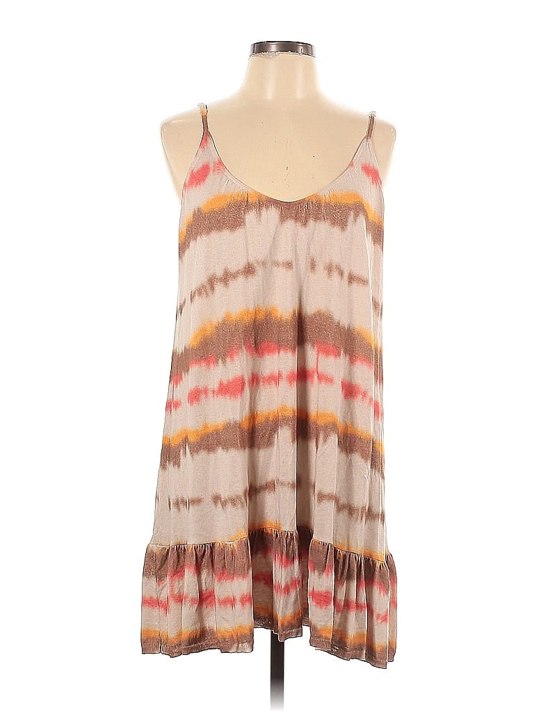 Lisa Todd Tie-dye Multi Color Tan Casual Dress Size L - 82% off | thredUP